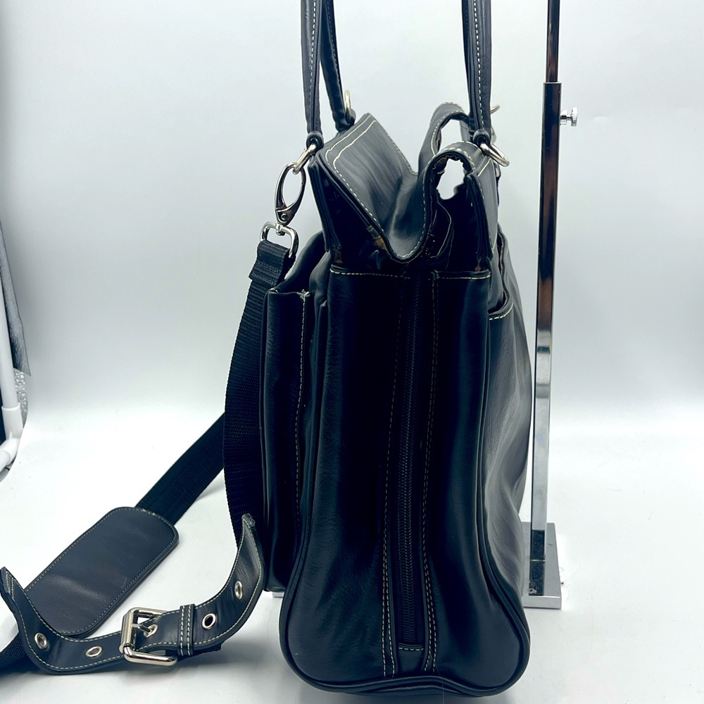 Vintage Bellerose Expandable Satchel Messenger Briefcase Cross-Body Bag w/ Strap - Picture 5 of 16